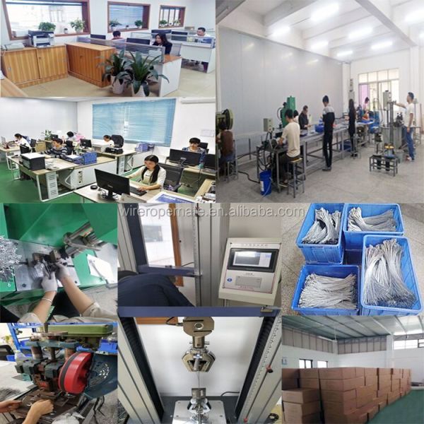 Galvanized Steel Wire Rope Fixing Kit with Double Gripper and Loop