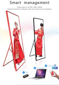 China Light weight P2.5mm LED Poster Screen / Digital Poster Display Indoor advertising 640*1920mm on sale