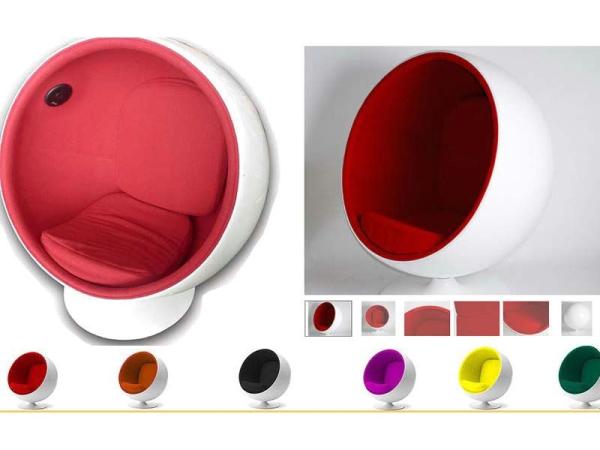 Eero Aarnio Ball chair with two speakers music ball chair fiberglass ball chair