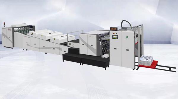 Quality 1060mm 80g Sheet Paper Waterbased UV Varnish Spot Coating Machine for sale