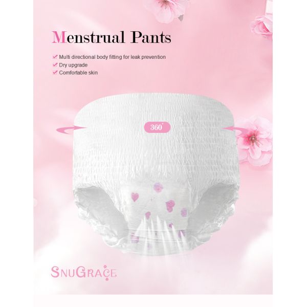 OEM ODM Disposable Menstrual Pants for Breathable Lady Period Pants Leak Proof Underwear