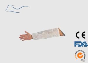 China Polypropylene White Arm Sleeve , Lightweight Disposable Arm Sleeve Cover wholesale