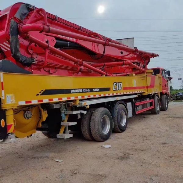 2019 Used Concrete Pump Truck 56m Concrete Boom Pump Heavy Equipment Truck Mounted Pump
