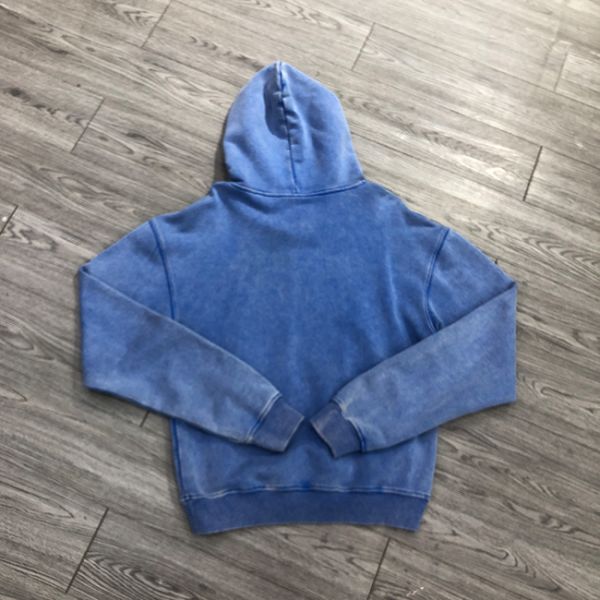 OEM Custom Contract Stitch Distressed Vintage Pullover Fleece Cotton Oversized Stone Washed Streetwear Hoodies