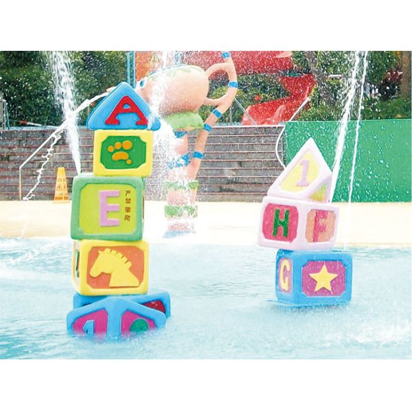 spray park equipment, kids water play equipment, water slide equipment