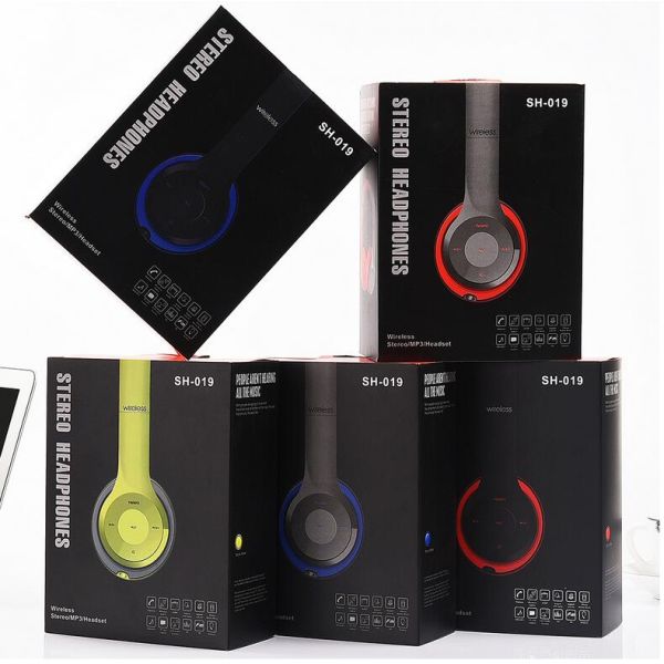 SH019 5.0 Wireless Bluetooth Headphones Folding TF Card FM Handsfree Stereo Headsets