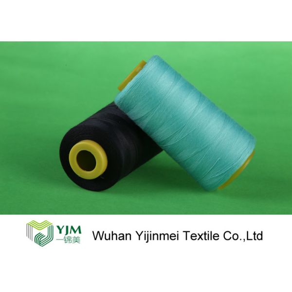 Bleached White Polyester Industrial Sewing Thread Abrasion - Resistant CE Approved