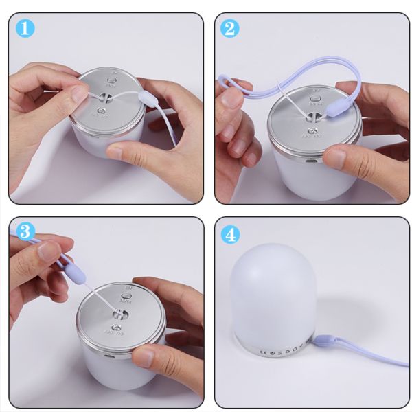 DC5V 1A 1.2W Remote Control Baby Night Light / Wireless Side Table Lamp