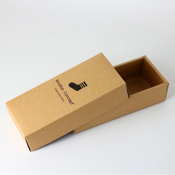 Eco-Friendly Packaging Solution Recyclable Kraft Paper Box for Cosmetics Lipstick Perfume Socks Electrics Headset Phone Case