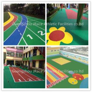 Colorful Granules EPDM Rubber Flooring For Kindergarten And  Children Playground