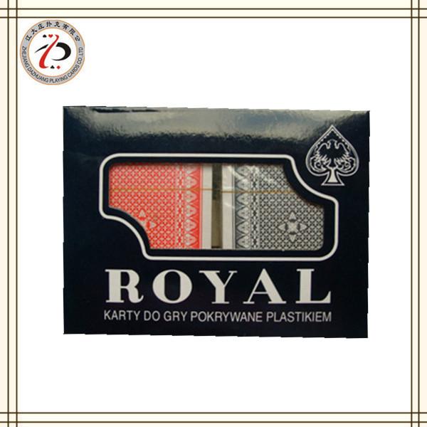 Quality DOUBLE DECK ROYAL PLASTIC PLAYING CARDS for sale