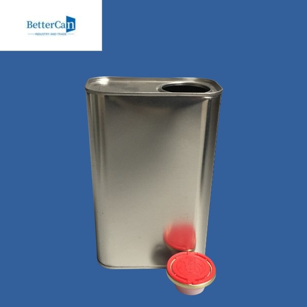 Customizable 500ml 1L Paint Tins , Empty Rectangular Tin Cans
