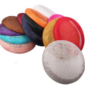 China Party Decoration Hat Fascinator Sinamay Base Express Shipping 14*14 cm wholesale