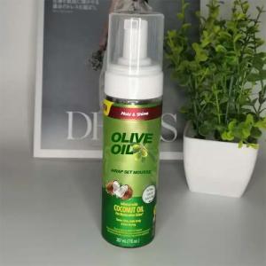 China Private Label Strong Hold Olive Oil Infused Styling Foam For Curly Hair wholesale