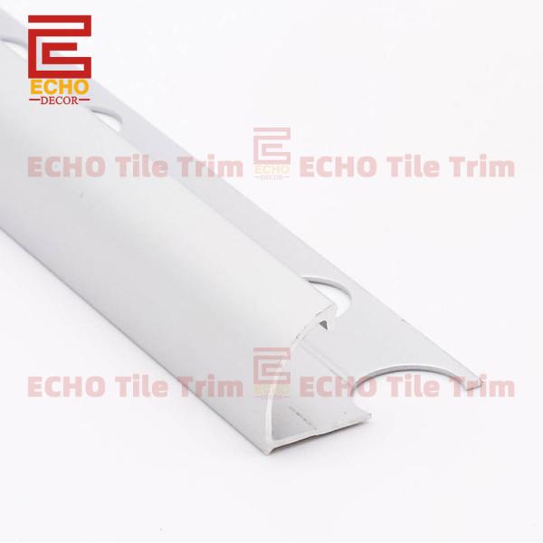 Quality 11mm Bullnose Edge Aluminum Tile Trim Wall Tile Angle Profiles for sale