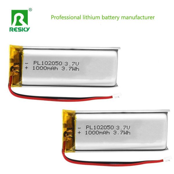 Power Lithium Battery Cell 102050 3.7v 1000mAh Rechargeable Lithium Polymer Battery Cell
