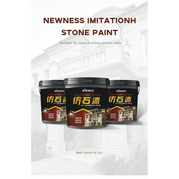 Decorative Artificial Stone Paint with Matt Glossy Finish and Spray Application Method