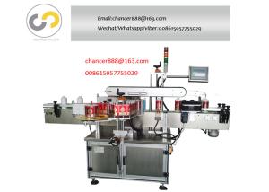 China Automatic PLC control double sides bottle sticker labeling machine wholesale