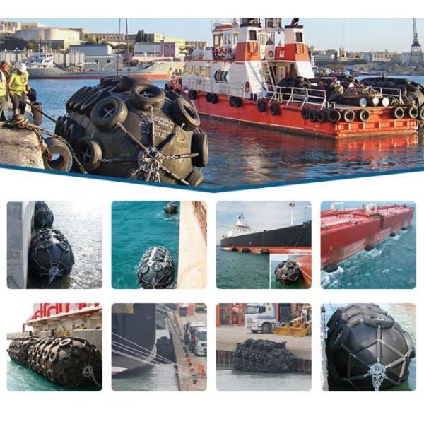 50KPA/80KPA Pneumatic Marine Fender ISO17357 Yokohama Floating Fenders