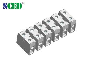 China 600V Feed Through Terminal Block 30A Pitch 12.00mm PA66 Copper wholesale
