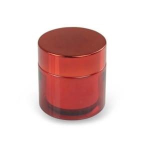 Luxury 50ml Cosmetic Double Layer PET Plastic Jars UV Plating PET Cosmetic Containers