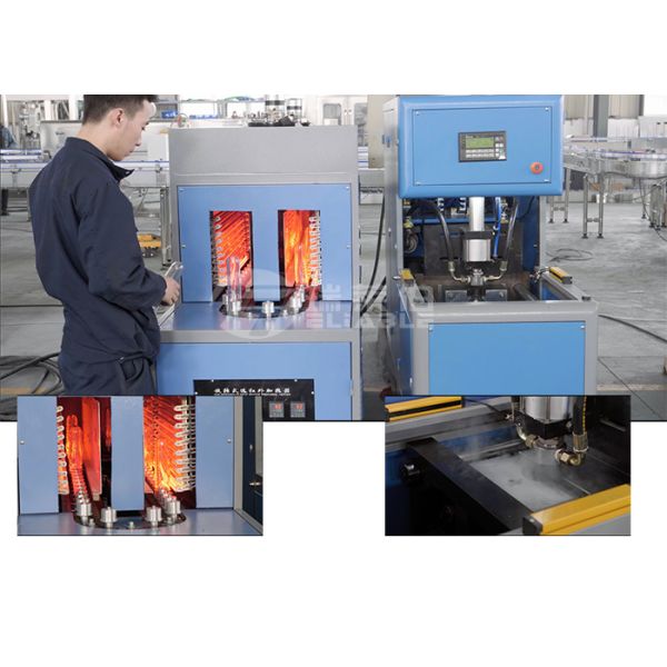 Semi Automatic 5 L Plastic Bottle Blowing Machine , Making Machine Plc Control