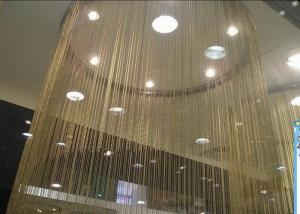 China Anodised Deco Mesh Rope Aluminium Chain Door / Fashion Fly Screen Curtain wholesale