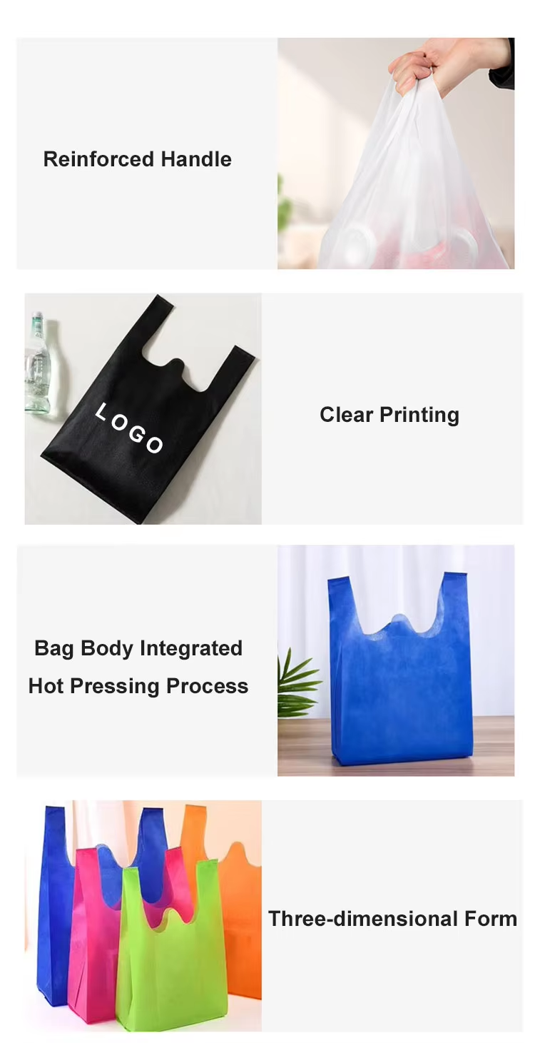 Recyclable Non Woven Cheap Tote Bags Custom Eco Friendly Printed Fabric Reusable Shopping Bag With Logo