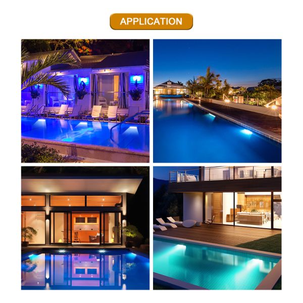 6W Linear LED Underwater Light IP68 12-24VDC Input Square LED Pool Light With two year Warranty