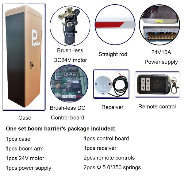 140W Lifting Barrier Gate For Vehicle Parking Turnstiles Mechanism