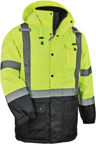 280GSM Polar Fleece High Visibility Safety Winter Jacket EN20471 EN1150