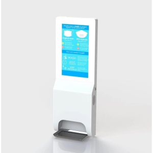 21.5'' Touch Screen Kiosk , 1920*1080p Automatic Sanitizer Kiosk