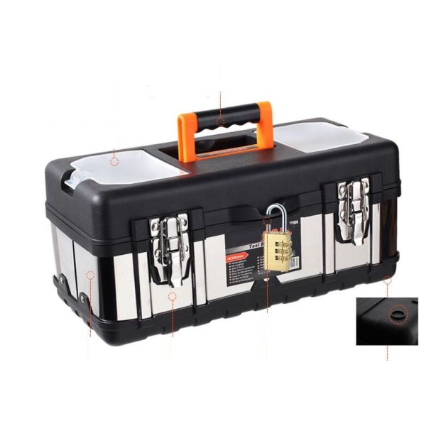 Hicase S1 - A ABS Stainless Steel Hand Case Commercial Red Recessed Twist Latches Framed