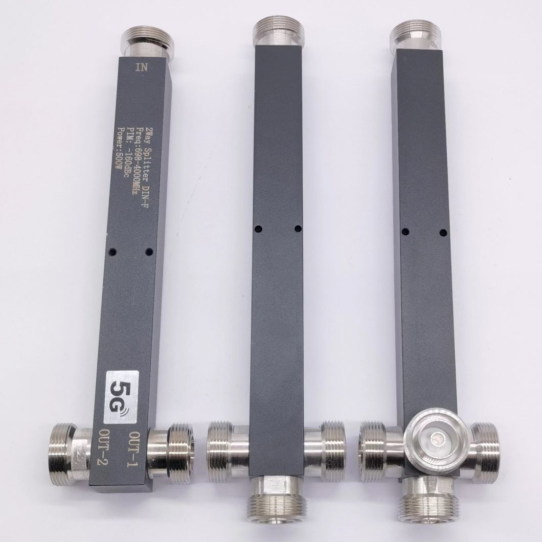 High Quality VHF RF 200W 350-3800MHz with N Female Connector 2/3/4way Power Divider/ Splitter Factory Directly Widely Used for Telecommunication Systems