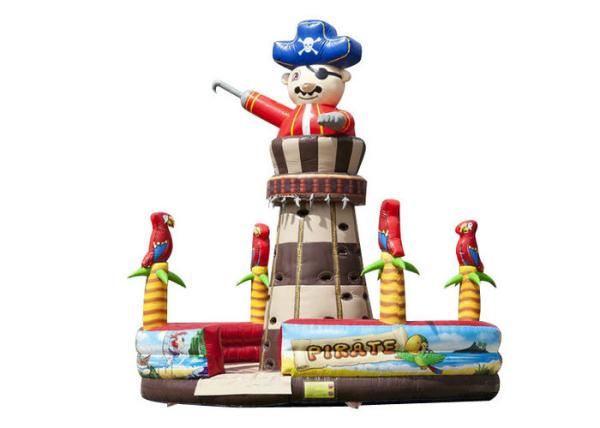 Adventuring Pirate Inflatable Climbers For Toddlers , Rock Climb Slide