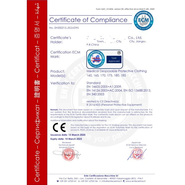 Medical Protection Suit Safety Clothing Anti-Contamination From Virus Personal Disposable Anti Virus Protective Clothing