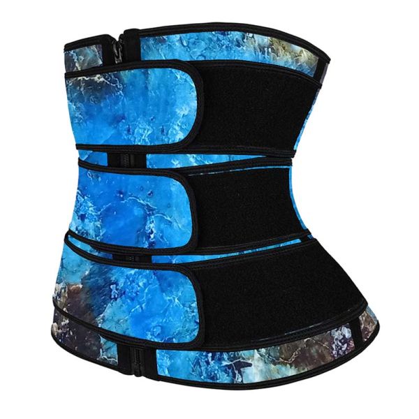 Latex Three Strap Waist Trainer 3XS Curves Waist Trimmer Belt With Zipper