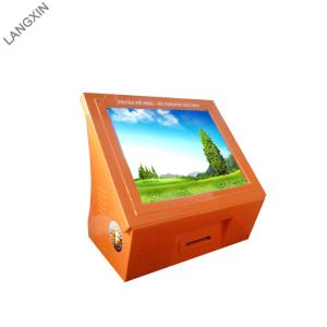 China Infrared Touch Screen Computer Kiosk Desktop Mount With Thermal Printer wholesale