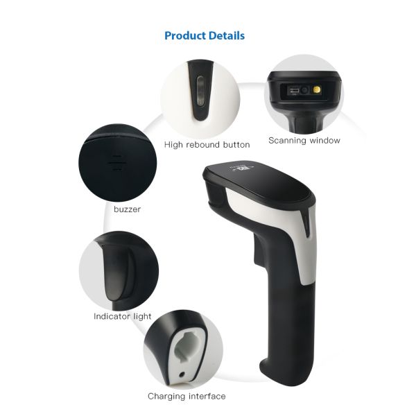 Wireless 2.4G CMOS Image Bluetooth Barcode Scanner Tablet PC CCD
