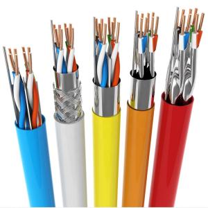 China CU CCA Conductor 23AWG SFTP Cat6 LAN Cable For Telecommunication wholesale