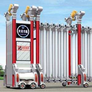 China Luxury Wrought Iron Driveway Automatic Retractable Gate 1700mm Height wholesale