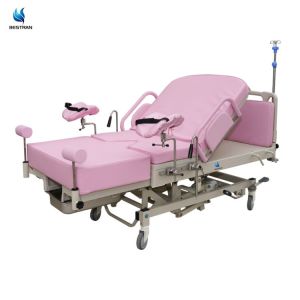 Manual Hospital Delivery Bed Baby Birth Recovery Hydraulic Controlled Height