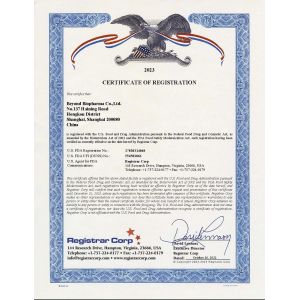 Beyond Biopharma Co.,Ltd. Certifications