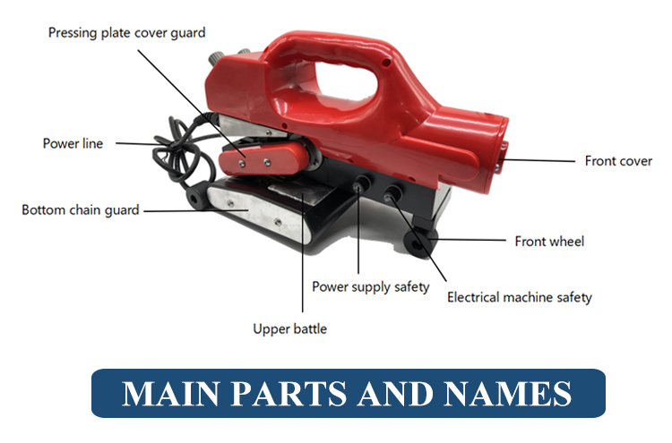 Portable 1.3KW Plastic Geomembrane Welding Machine with Accurate Temperature Control