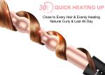 PTC Heater Titanium Interchangeable Curling Iron Set Adjustable Temperature