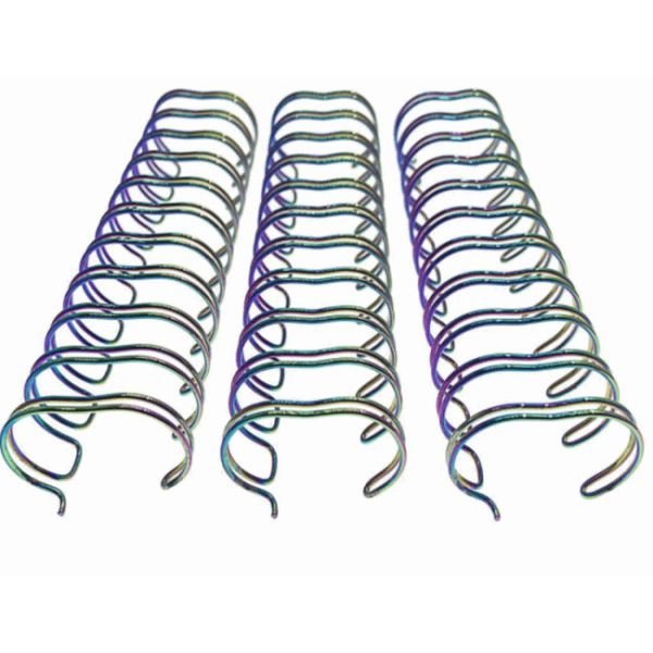 25 Sheets 1/4" Double Loop Hardback Wire Binding For Notebook / Calendar