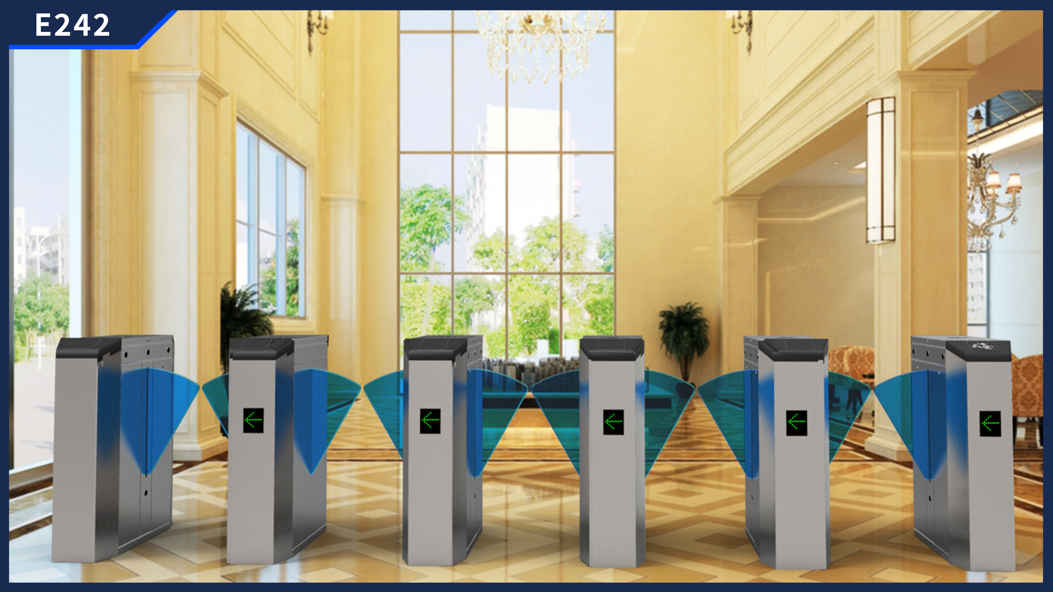 Automatic Gate Operator Brushed Flap Barrier Turnstile Pos Terminal Road Traffic Barrier