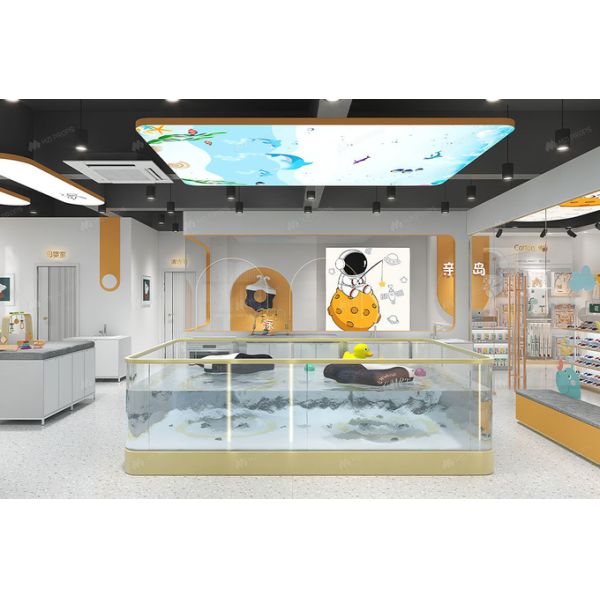 Klein Blue Style Baby Store Display Case for Maternity Shops