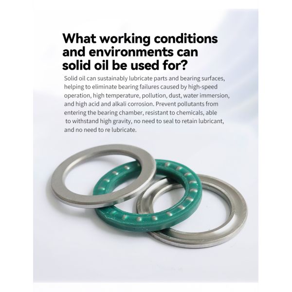 Thrust Ball Solid Oil Bearings High Load Capacity Maintenance-Free for Standard and Custom Sizes