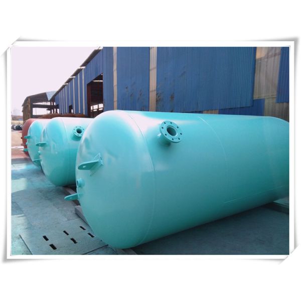 2 Tons 5000 Liters Nitrogen Storage Tank , Horizontal Air Compressor Receiver Tank